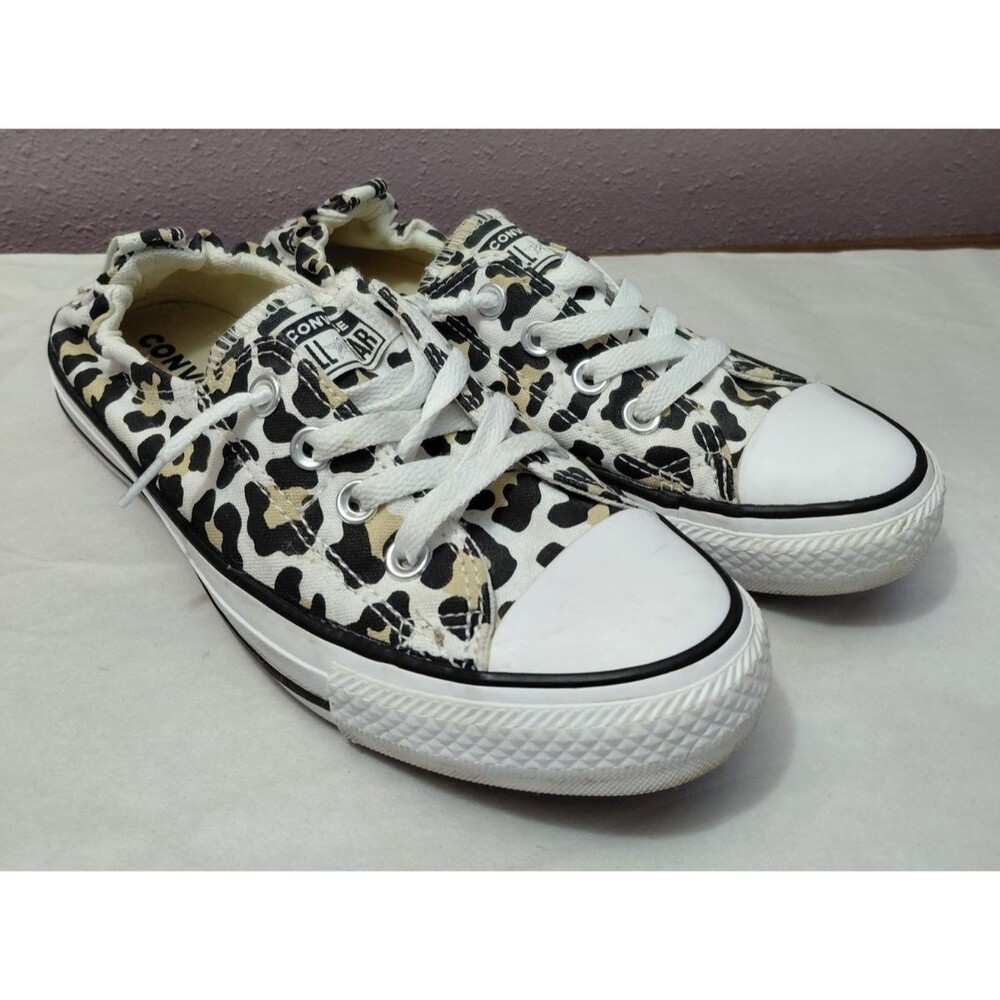 Converse Chuck Taylor All Star Shoreline Cheetah Print Women's Size 7.5 Shoes